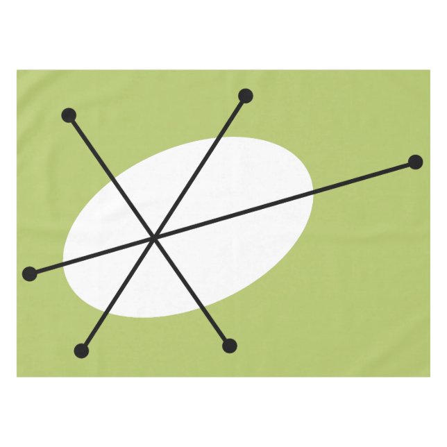 Dazzle Green tablecloth (Front (Horizontal))