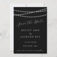 Dazzle Me Chic Wedding Save the Date