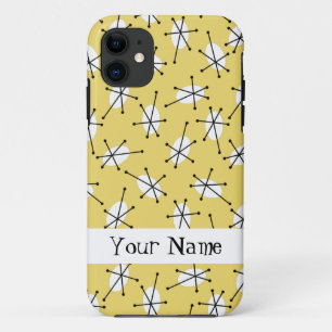 Dazzle Multi Yellow 'Name' iPhone case