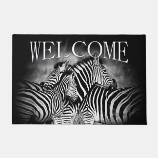 Dazzle of Zebra  Doormat