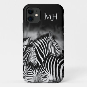 Dazzle of Zebra Monogram Case-Mate iPhone Case