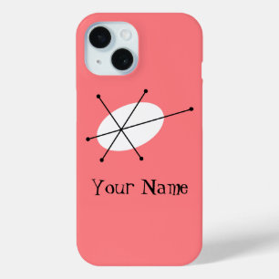 Dazzle Pink 'Name' iPhone case vertical