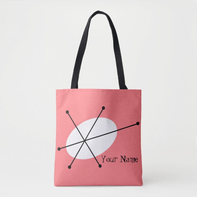 Dazzle Pink text all over tote Bag (Front)