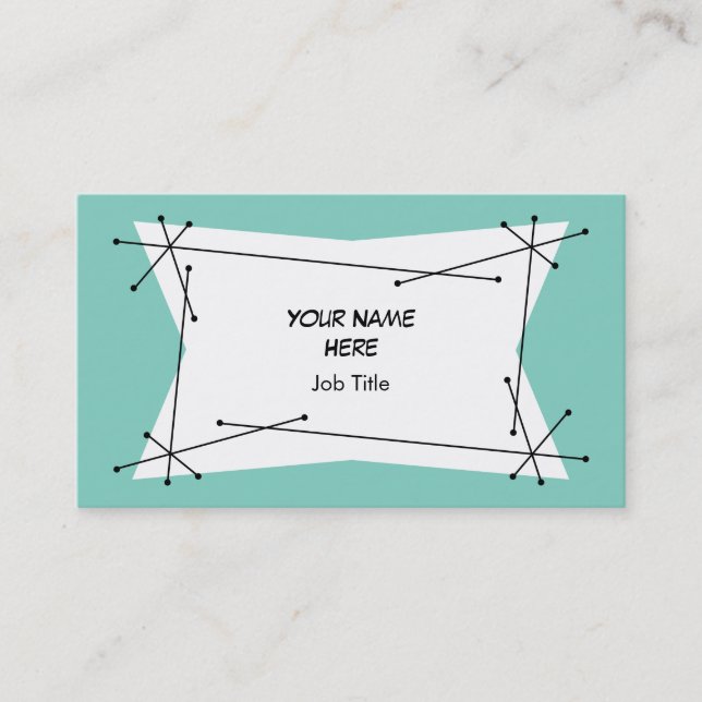 Dazzle Plaque Blue business card (Front)