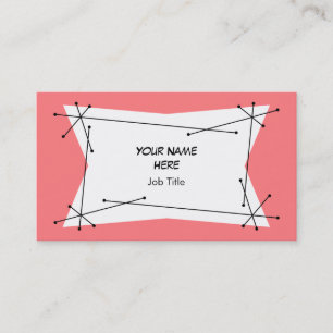 Dazzle Plaque Pink business card