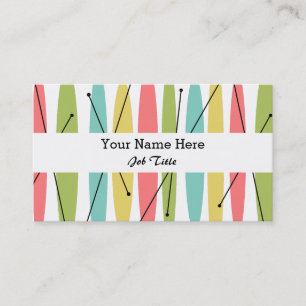 Dazzle Stripe business card white