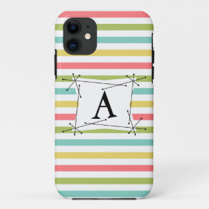 Dazzle Stripe Classic 'Monogram' iPhone 5 case