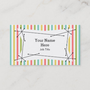 Dazzle Stripe Classic Plaque business card