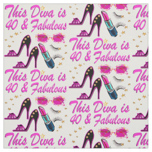 DAZZLING 40TH DIVA FABRIC