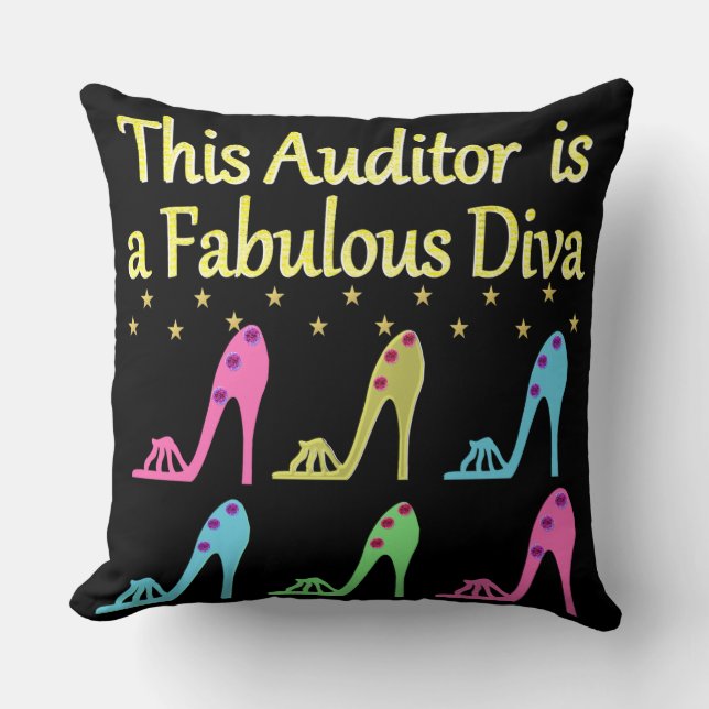 DAZZLING AUDITOR DIVA DESIGN CUSHION (Front)