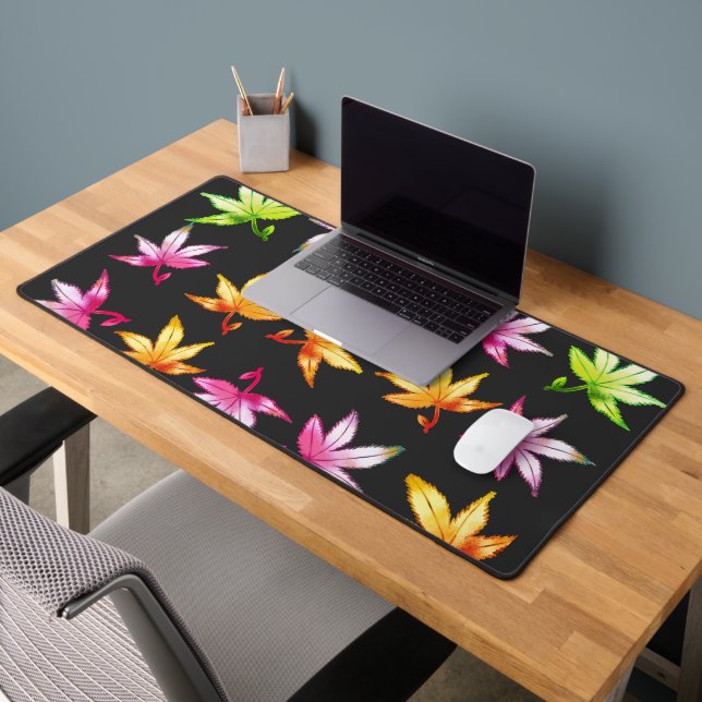 Dazzling Autumn Leaves Desk Mat (Office 2)