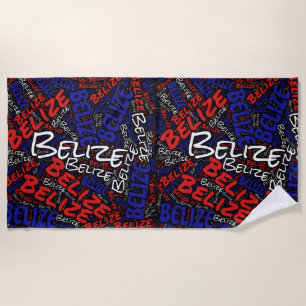 Dazzling Belise Flag Colours Patriotic Beach Towel