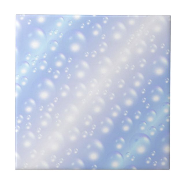 Dazzling Blue Bubble Ceramic Tile (Front)