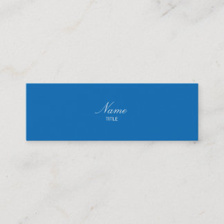 Dazzling Blue Small Elegante Mini Business Card