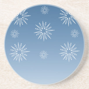 Dazzling Christmas Stars Coaster, Blue Coaster