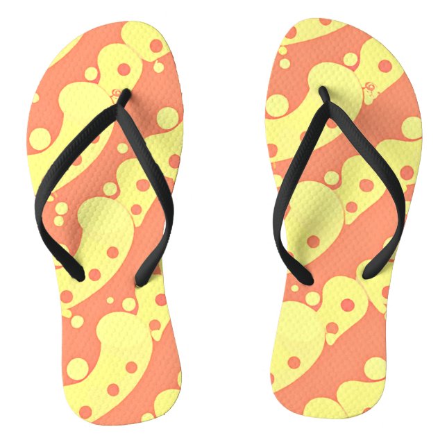 Dazzling Colourful Abstraction Pattern Jandals (Footbed)