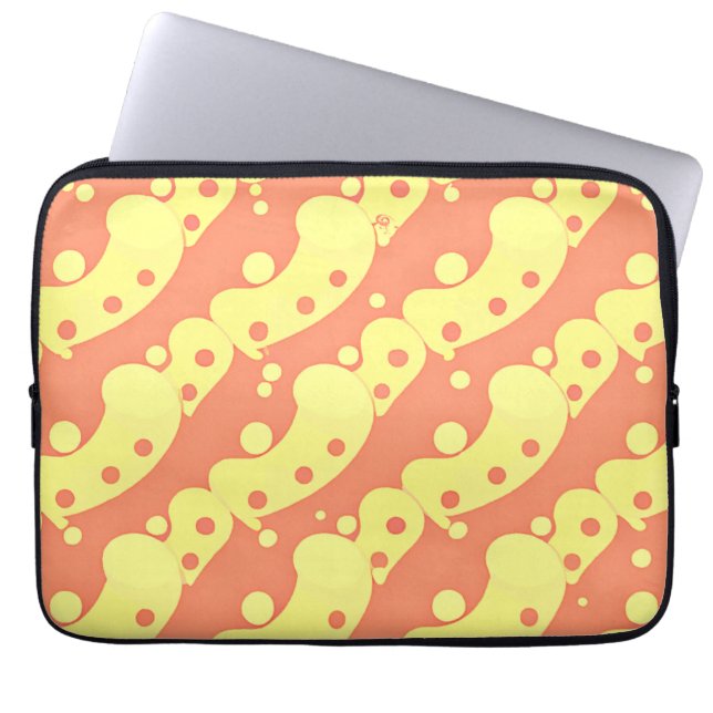 Dazzling Colourful Abstraction Pattern Laptop Sleeve (Front)