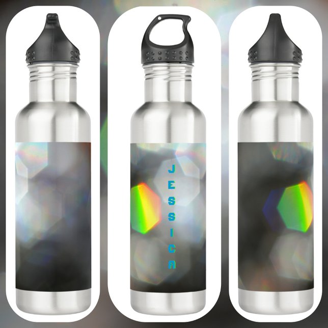 Dazzling Colourful Prism Grey  710 Ml Water Bottle (Creator Uploaded)