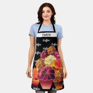 Dazzling, Custom Text, Warm Stack Muffins Apron