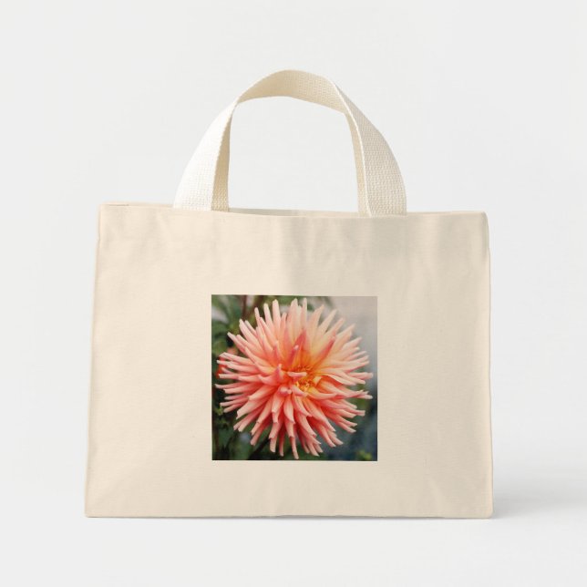 Dazzling Dahlia Flower Mini Tote Bag (Front)