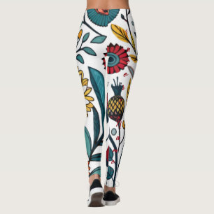 Dazzling Daisy Delight: A Floral Fashion Favorite Leggings