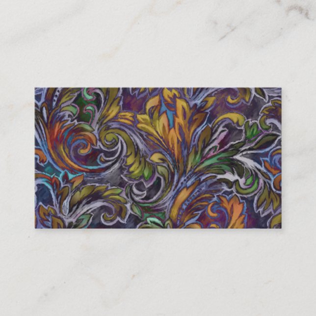 Dazzling Damask Business Card (Front)