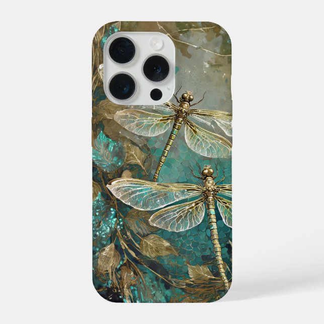 Dazzling  Dancing Dragonflies, Gossamer Wings iPhone Case (Back)