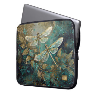 Dazzling  Dancing Dragonflies, Gossamer Wings Laptop Sleeve