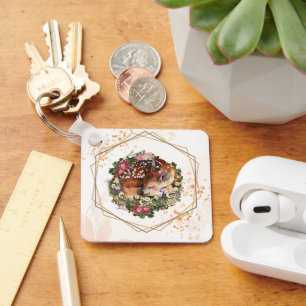 Dazzling Fawn, Gentle Woodland Beauty Key Ring