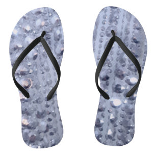 Dazzling Glittery Blue Beads Jandals