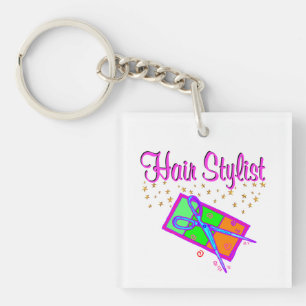DAZZLING HAIR STYLIST AND BEAUTICIAN KEY RING