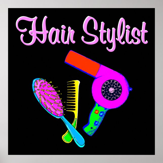 DAZZLING HAIR STYLIST TEES AND GIFTS POSTER (Front)
