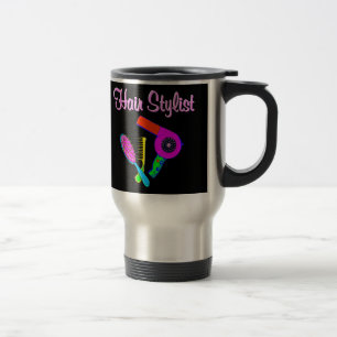 DAZZLING HAIR STYLIST TEES AND GIFTS TRAVEL MUG