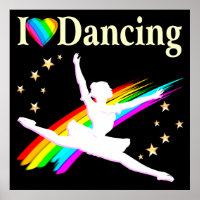 DAZZLING I LOVE DANCING BALLERINA DESIGN