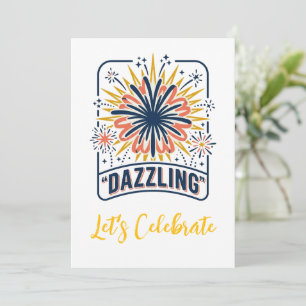 Dazzling Let's Celebrate Invitation