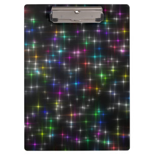 Dazzling Multicolor Stars Clipboard