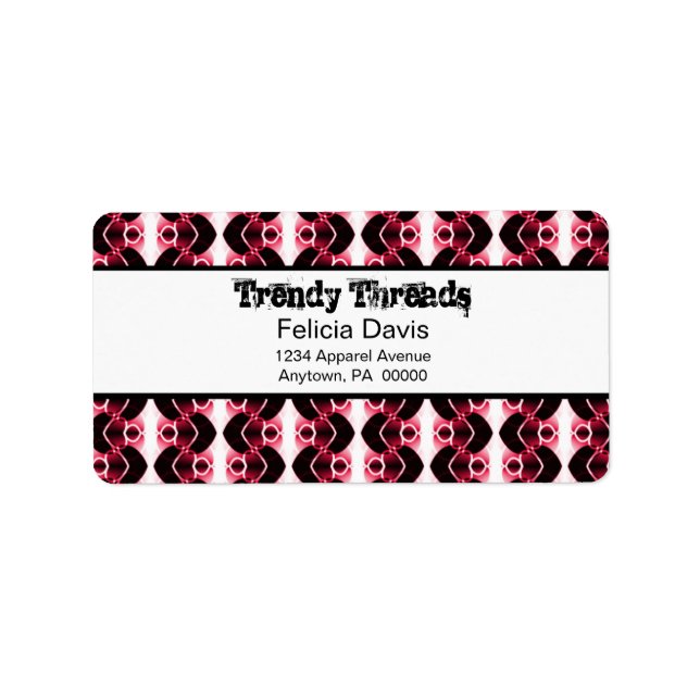 Dazzling Retro Address Labels (Front)