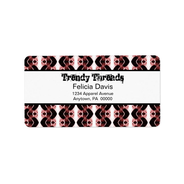 Dazzling Retro Address Labels (Front)