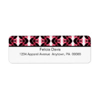 Dazzling Retro Return Address Labels