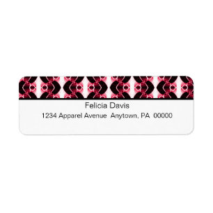 Dazzling Retro Return Address Labels