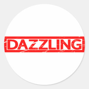 Dazzling Stamp Classic Round Sticker