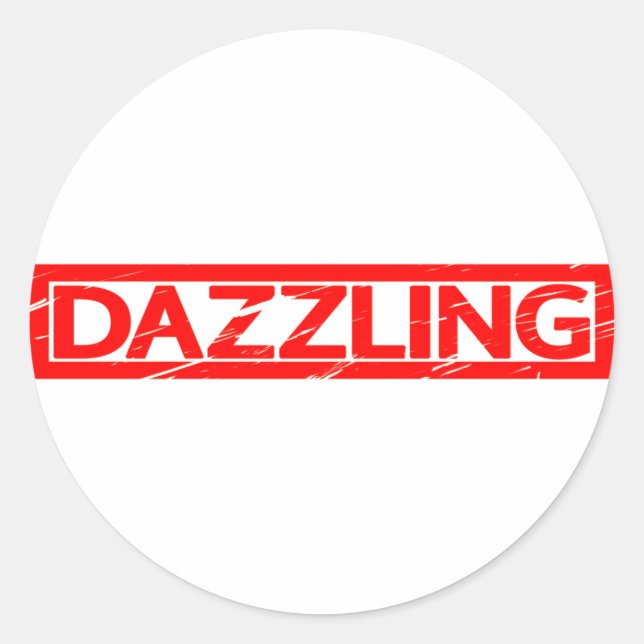Dazzling Stamp Classic Round Sticker (Front)