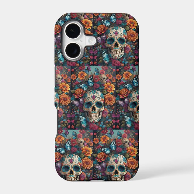 Dazzling Sugar Skull Art: Day of the Dead Pattern (Back)