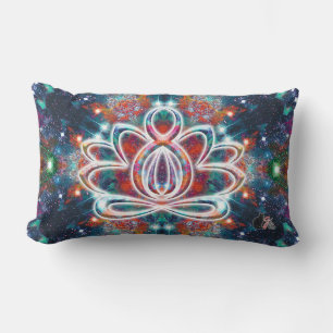 Dazzling Zen Lotus Lumbar Cushion