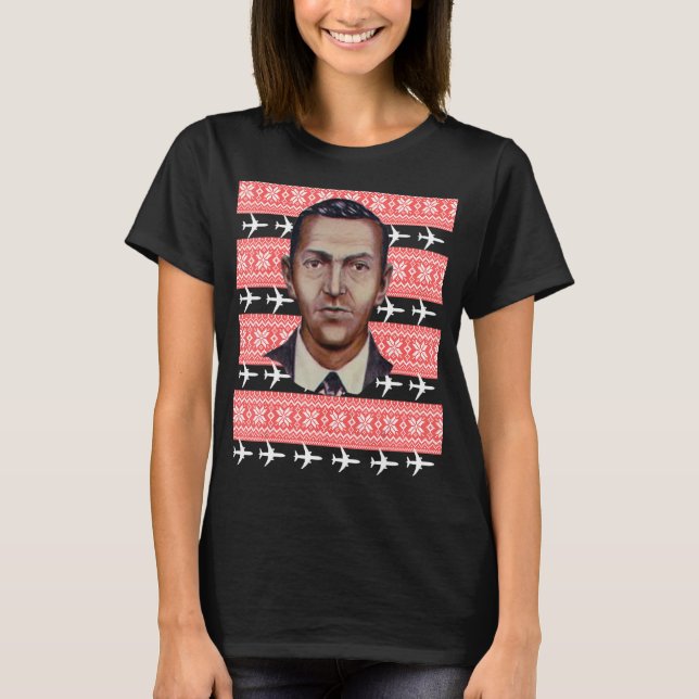 DB Cooper Ugly Christmas Sweater High Jacker Plane (Front)