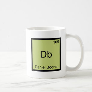 Db - Daniel Boone Funny Chemistry Element Symbol Coffee Mug