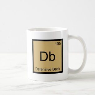 Db - Defensive Back Chemistry Element Symbol Tee Coffee Mug