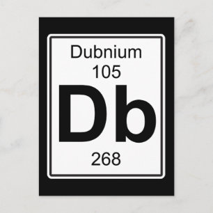 Db - Dubnium Postcard