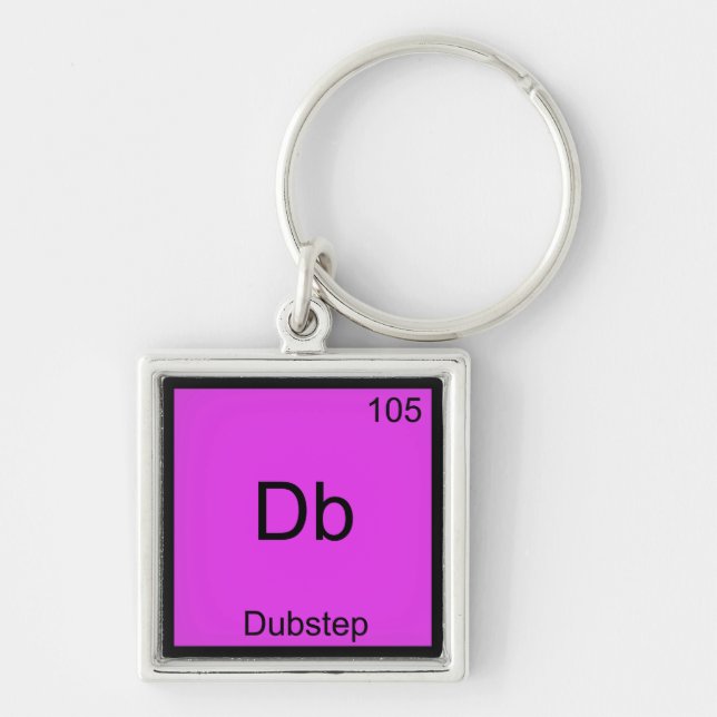 Db - Dubstep Chemistry Element Symbol Funny Music Key Ring (Front)
