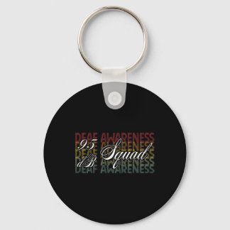 Db Squad Hand Sign Language Hearing Loss Awareness Key Ring